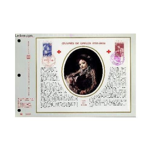 Feuillet Artistique Philatelique N° 186 A - Oeuvres De Greuze (1725-1805)