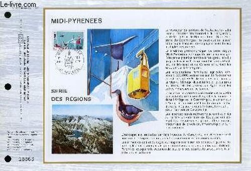 Feuillet Artistique Philatelique N° 337 - Serie Des Regions - Midi-Pyrenees