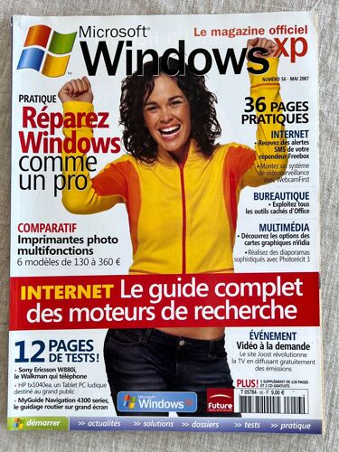 Le Magazine Officiel, Windows Xp .No 56 . Mai 2007. Préparer Windows Comme Un Pro.