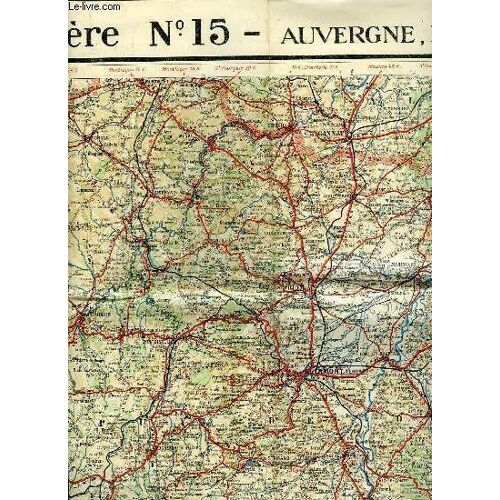 Carte Routiere N°15 - Auvergne, Limousin
