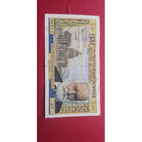Billet De 5 Nf Francs Victor Hugo -1959 (B.2-7-1959.B ) Série K8