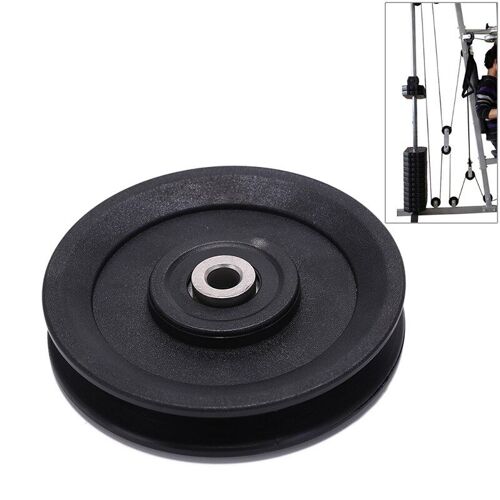 1pc Haute Qualité Roulement Poulie 115mm Résistant À L'usure En Nylon Roulement Poulie Roue Câble Salle De Sport Équipement De Fitness Universel Partie