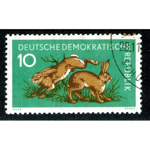 Timbre Oblitéré Deutsche Demokratische Republik, 10