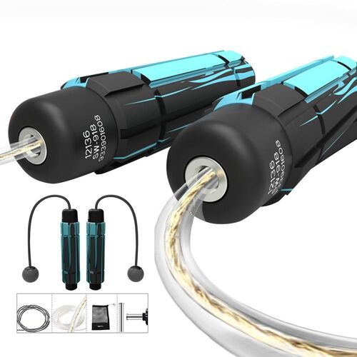 Corde À Sauter Professionnelle, Fitness, Vitesse Pondérée, Poignées Antidérapantes Pour L'entraînement Sportif, La Boxe Mma