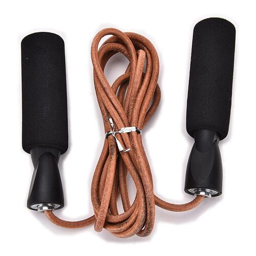 1 X Cuir À Sauter Corde Portant Sauter Vitesse À Sauter Corde Pondérée Boxe Saut Gym Exercice Échauffement Entraînement Réglable