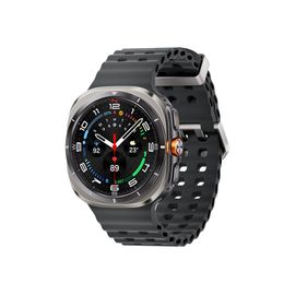 Montre Connectée Samsung Galaxy Watch Ultra - Boîtier 47 mm avec bracelet caoutchouc taille S/M/L - 4G - Argent Titane