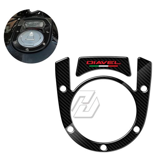 Coussinet De Réservoir Pour Motos 3d,Compatible Avec Les Modèles Ducati Diavel,Aspect Carbone