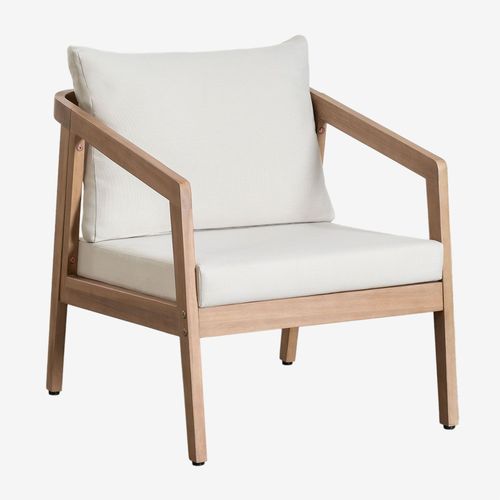 Fauteuil En Bois D'acacia Kaela Brun Acacia