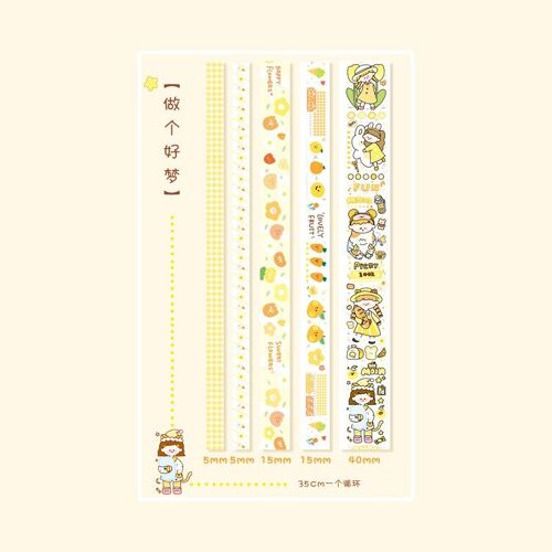 Autocollants Créatifs Pour Tente, 5 Modèles, 8 Modèles, Fournitures De Papeterie, Scrapbooking, Ruban Adhésif, Peint À La Main, Mignon, Matériel De Bricolage