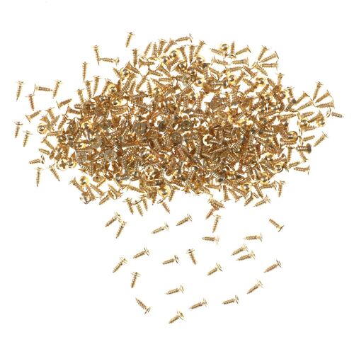 Vis plates autotaraudeuses en laiton, 1 paquet, vis dorées, outils de modélisation de bricolage, 2x6mm