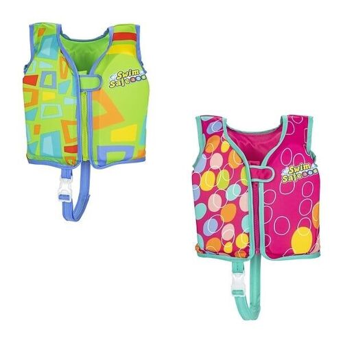 Gilet De Natation Tissu-Mousse S-M, 2 Modèles Fille-Garçon, 1-3a