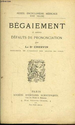 Bégaiement Et Autres Défauts De Prononciation