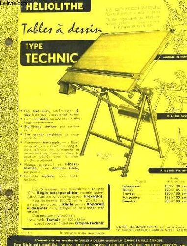 Documentation Technique Diverse D'accessoires De Dessinateurs. Heliolithe, Géotechnique, Baignol & Farjon