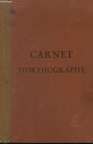 Carnet D'orthographe