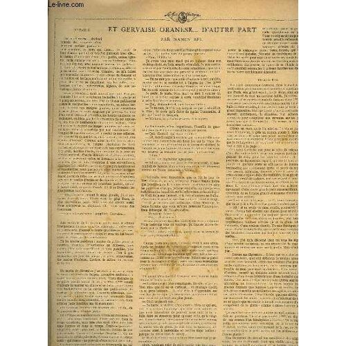 Et Gervaise Oranèse ... D'autre Part / Le Mariage Révélateur