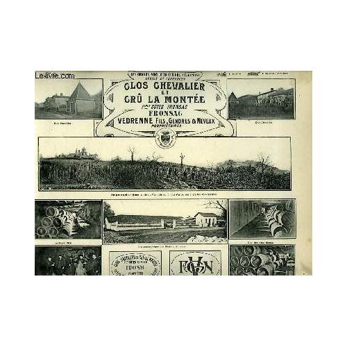 Les Vins De La Gironde Illustrés. Clos Chevalier Et Crû La Montée
