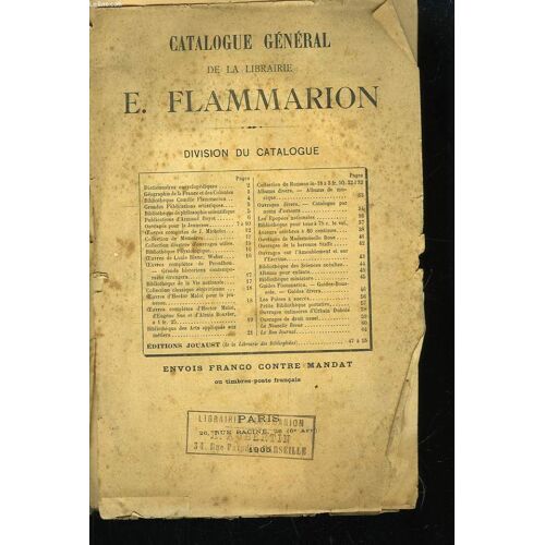 Catalogue Général De La Libraire E. Flammarion