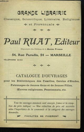 Catalogue D'ouvrages