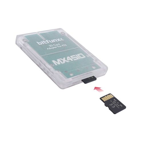 Bitfunx-Adaptateur De Carte Sd Pour Consoles Sony Playstation 2,Mx4sio,Sio2sd,Ps2 - Type Tf-Micro Sd Tra