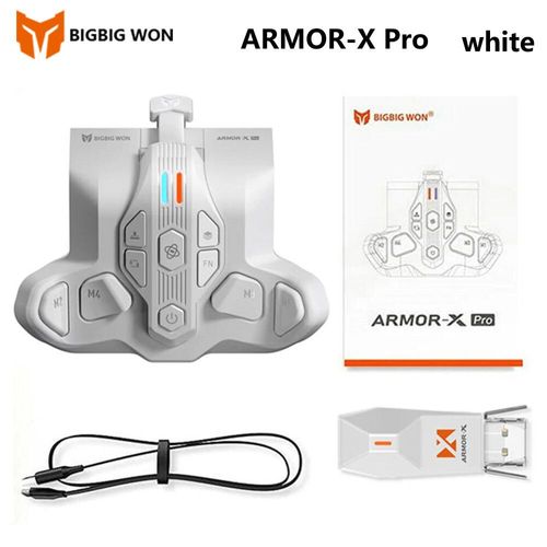 Bigbig Won Armor-X Pro Bouton Arrière Sans Fil Adaptateur De Palette Arrière Pour Contrôleur De Jeu Xbox Series X/S Switch Pc Manette De Jeu - Type Armor-X Pro White