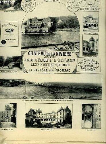 Les Vins De La Gironde Illustrés. Château De La Rivière