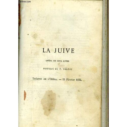 Oeuvres Complètes De Scribe. La Juive