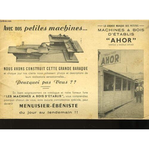 Catalogue De Machines À Bois D'établis