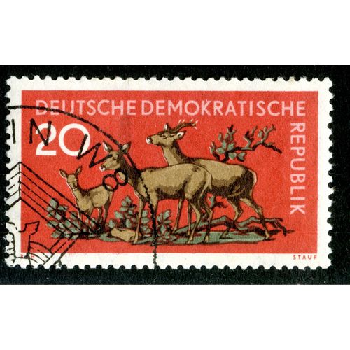 Timbre Oblitéré Deutsche Demokratische Republik 20