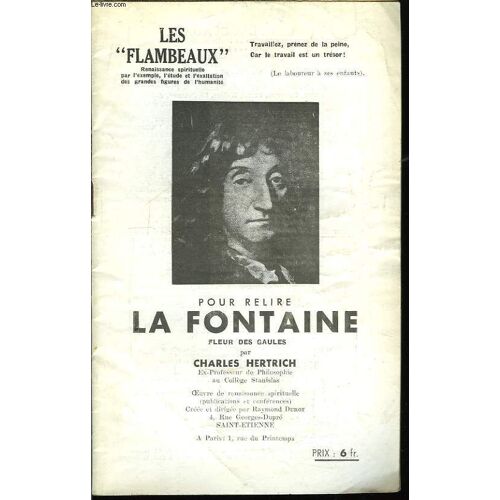 Pour Relire La Fontaine, Fleur Des Gaules