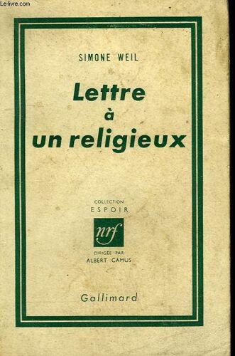 Lettre A Un Religieux