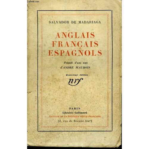 Anglais Francais Espagnols