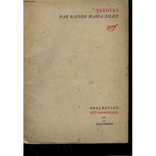 Vergers Suivi Des Quatrains Valaisans