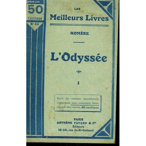 L'odyssee Tome 1. Collection : Les Meilleurs Livres N°64