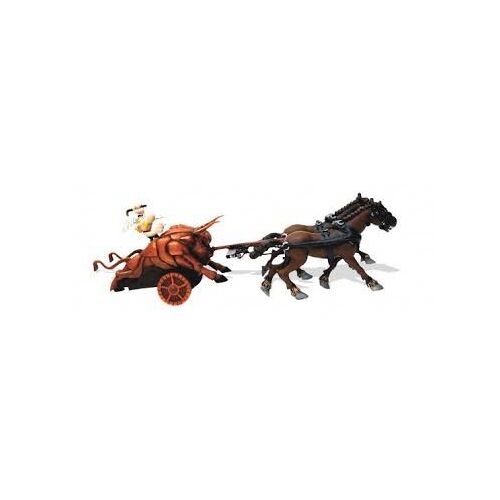 Figurine Pvc Astérix Sur Un Char Ibère - Astérix Aux Jeux Olympiques - Plastoy - 20x6 Cm