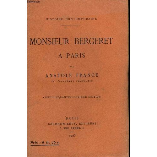 Monsieur Bergeret A Paris
