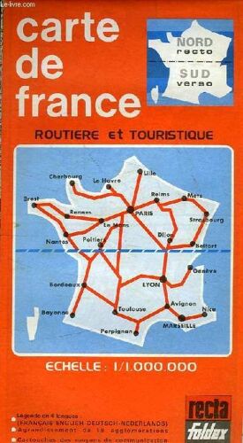 Carte De France Routiere Et Touristique