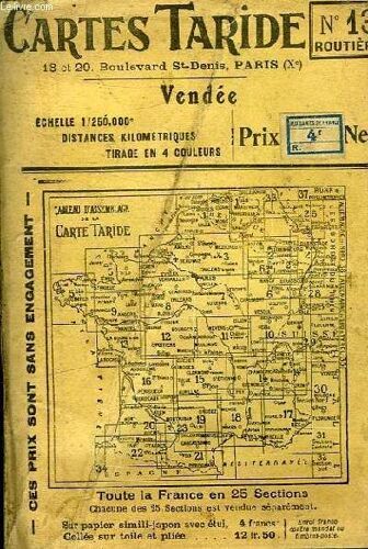 Grande Carte Routiere Vendee A L'usage Des Cyclistes Et Automobilistes N°13