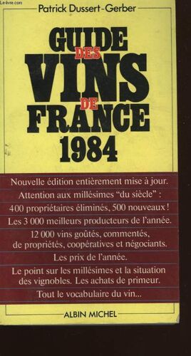 Guide Des Vins De France 1984