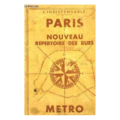 Paris Nouveau Repertoire Des Rues - Metro