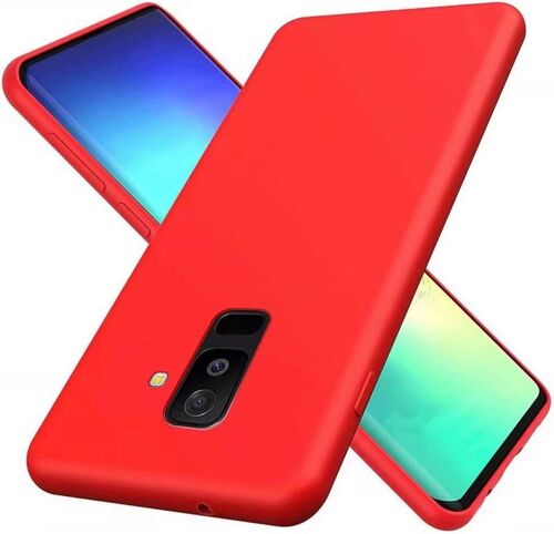 KALANKA-Compatible avec Samsung Galaxy A10 Coque Ultra Mince Antichoc Silicone Liquide Étui pour Téléphone Gel Doux Microfibre de Caoutchouc Rayure Protecteur Cas(Rouge)
