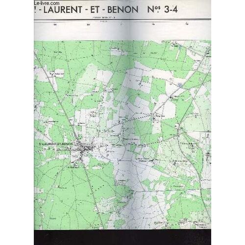 Ign, Carte De France 1:25000, St Laurent Et Benon N°3-4