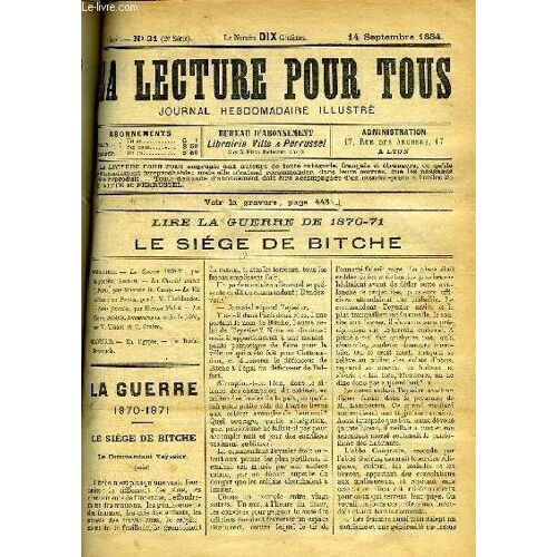La Lecture Pour Tous, 1ère Annee, N°31 (2è Série)