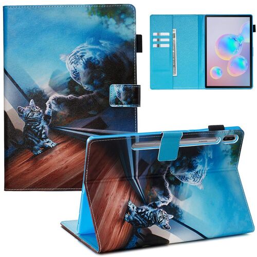 Samsung Galaxy Tab S6 10.5 Coque, Saturcase Beau Motif Pu Cuir Pu Cuir Magnétique Flip Portefeuille Support Porte-Carte Réveil / Veille Automatique Coque Housse Étui Pour Samsung Galaxy Tab S6 10.5 Sm-T860 T865 (Ypw-3)