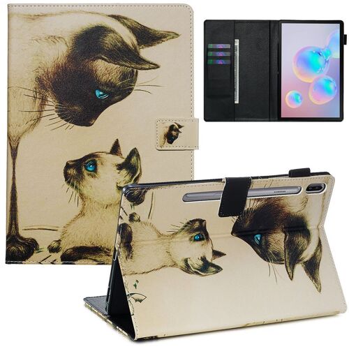 Samsung Galaxy Tab S6 10.5 Coque, Saturcase Beau Motif Pu Cuir Pu Cuir Magnétique Flip Portefeuille Support Porte-Carte Réveil / Veille Automatique Coque Housse Étui Pour Samsung Galaxy Tab S6 10.5 Sm-T860 T865 (Ypw-8)