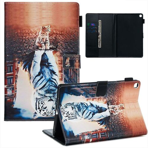 Samsung Galaxy Tab A 10.1 (2019) Coque, Saturcase Beau Motif Pu Cuir Pu Cuir Magnétique Flip Portefeuille Support Porte-Carte Coque Housse Étui Pour Samsung Galaxy Tab A 10.1 (2019) Sm-T510 T515 (Ypw-5)