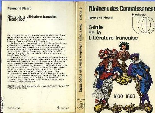 Genie De La Litterature Francaise (1600-1800)