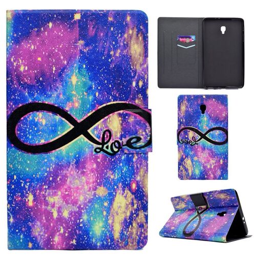 Housse Pour Samsung Galaxy Tab A 8.0 (2017) Sm-T380 T385, Beau Pu Cuir Aimant Double Portefeuille Support Porte-Carte Protecteur Coque Étui À Rabat Avec Fonction De Veille / Réveil Automatique (Ml-7)