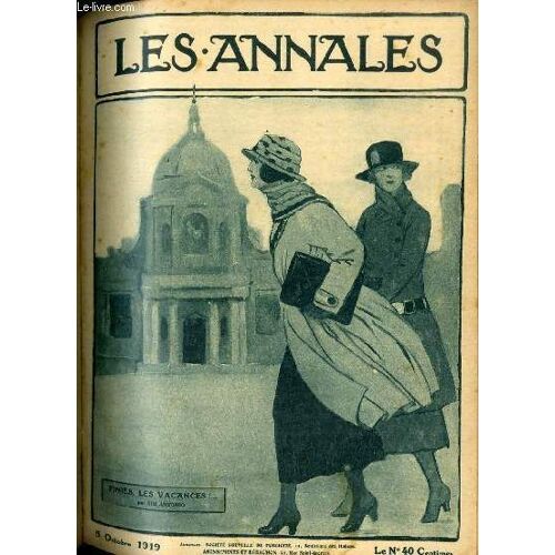 Les Annales Politiques Et Litteraires N° 1893 Finies, Les Vacances!..., Par Sim Antonio