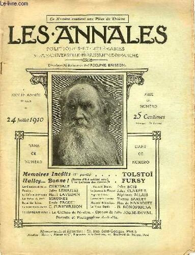 Les Annales Politiques Et Litteraires N° 1413 (2e Semestre) Les Chimères De Balzac, Par Le Bonhomme Chrysale