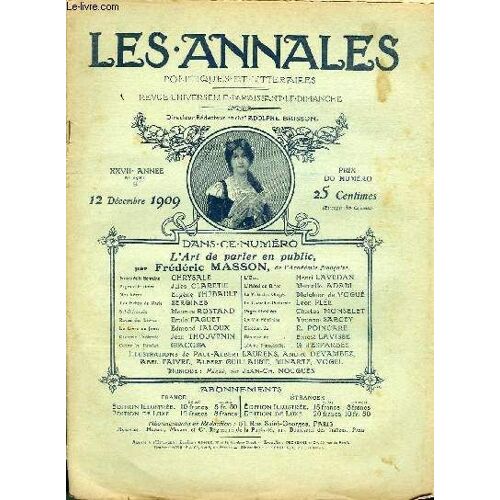 Les Annales Politiques Et Litteraires N° 1381 (2e Semestre) Pages D'histoire - Les Massacres De La Rue Haxo, Par Jules Claretie